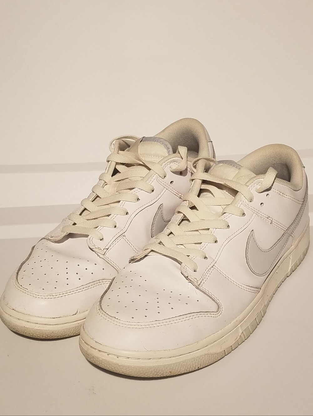 Men Nike Dunk SB White Gray Low Shoes Sneakers Size 12